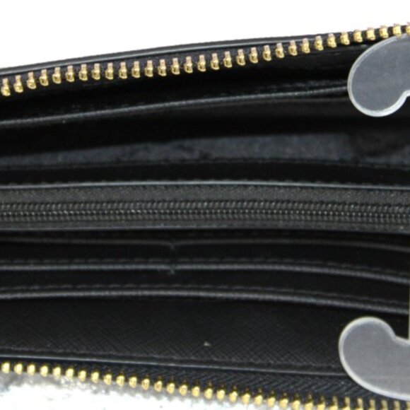 Michael Kors Jet Set Travel Large Tote & Zip Wallet Set – Black & White Saffiano - Picture 11 of 15